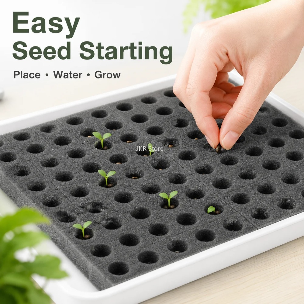 100Pcs Hydroponic Plant Sponge - Nursery Plug Tray review and price