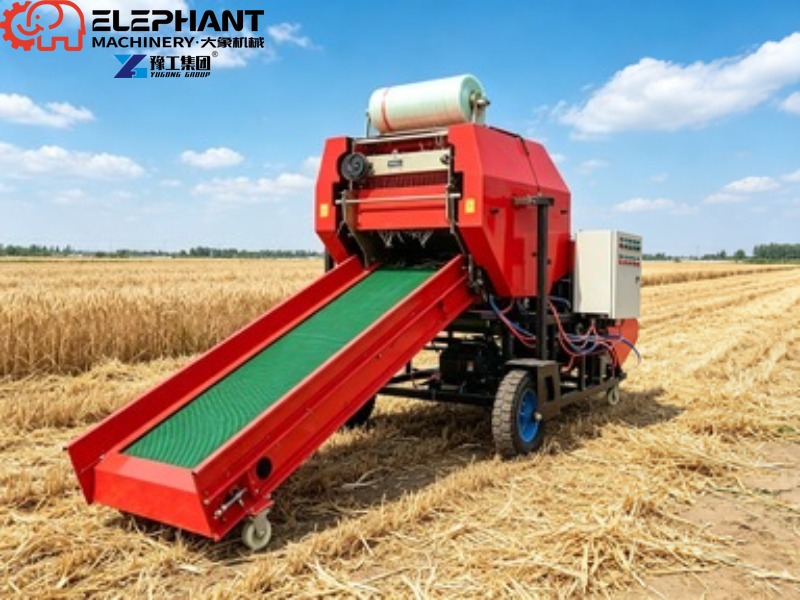 Mini Round Hay Baler Small Rol - Silage Baler Machine review and price