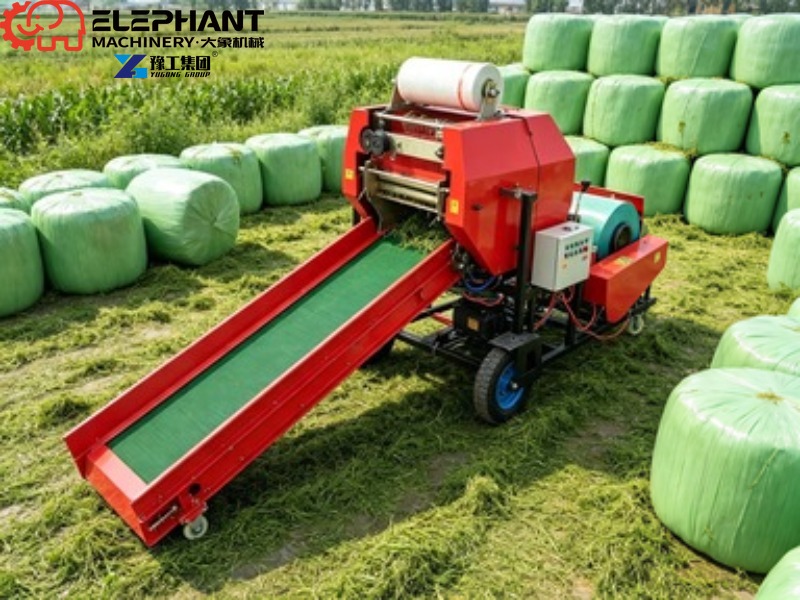 Mini Round Hay Baler Small Rol - Silage Baler Machine review and price